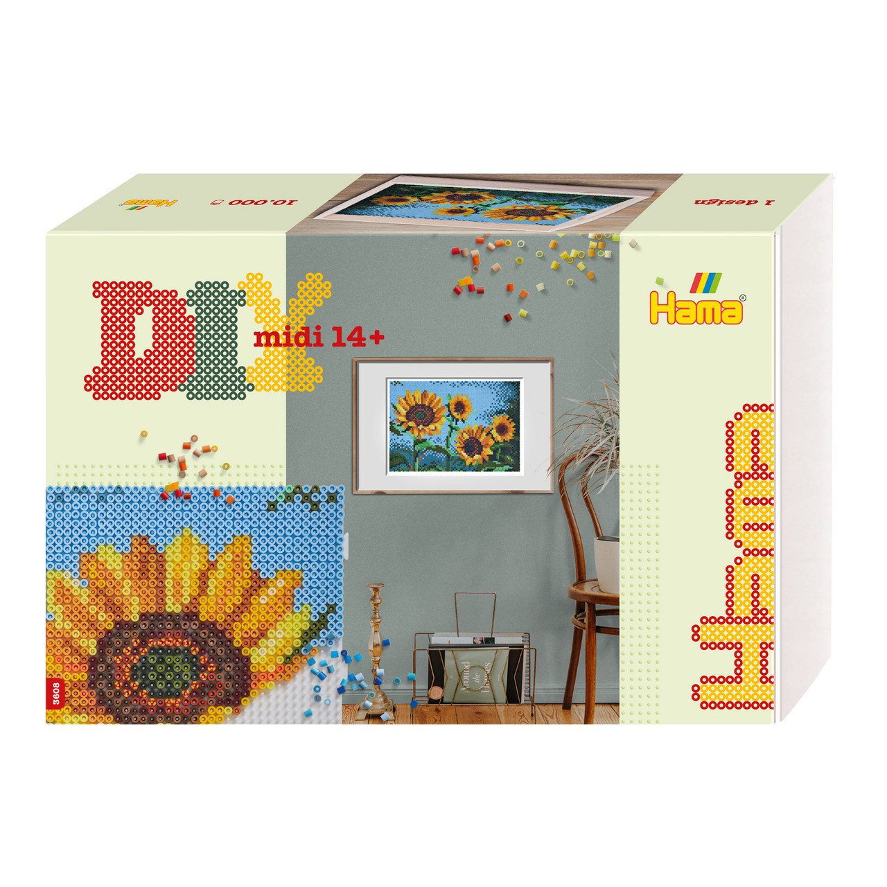 Термомозаїка Hama Великий набір Мистецтво Соняшники (HM-3608)
