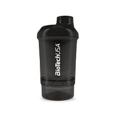 Shaker Wave Mini + 2 in 1 (300 ml, Black)