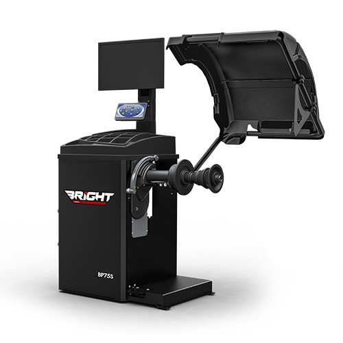 Балансувальний верстат автомат (LCD дисплей, автовведення 3 параметрів колеса) BRIGHT CB75S 220V, фото 1