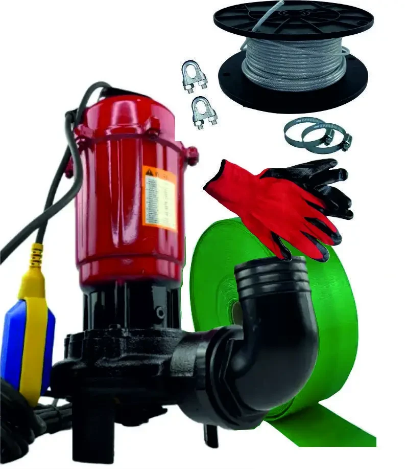 ФЕКАЛЬНИЙ НАСОС WISLA ASD 2,6 З НІЖОМ + ШЛАНГ 50М + ТРОС+ХОМУТИ+ЗАЖИМИ, фото 1