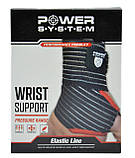 Кистьові бинти Power System PS-6000 Elastic Wrist Support Black/Red, фото 11