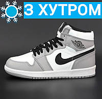 Жіночі зимові кросівки Nike Air Jordan 1 Retro High з хутром