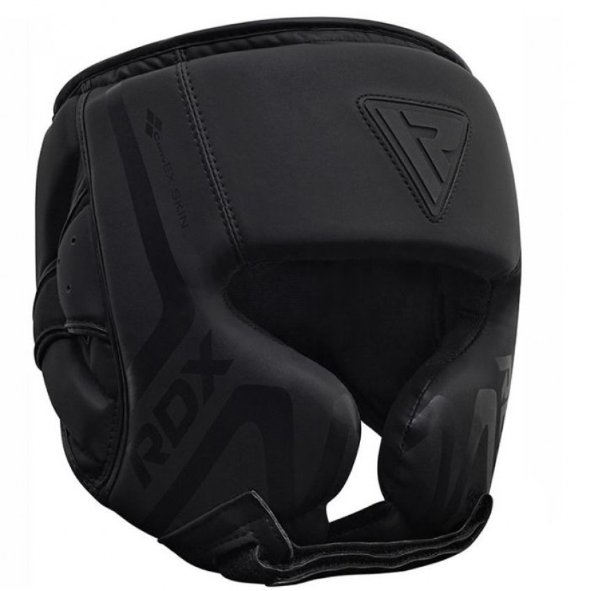 Тренувальний боксерський шолом RDX T15 Matte Black розмір L чорний