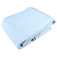 Покривало для двоспального ліжка, блакитного