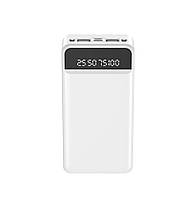 Зовнішній акумулятор Power Bank XO PR163 with emergency lighting LEDдисплей 2A Micro-usb, Type-C 20000 mAh