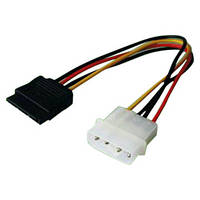 Кабель живлення Molex (F) -> SATA (F) ATCom, 15см (3798) (код 136270)
