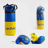 Гр Груша боксерська ВЕЛИКА (Україна) + рукавички (1) "Full contact", висота-55 см,