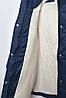 Куртка дитяча зимова  для дівчинки темно-синього кольору р.L 166570P, фото 5