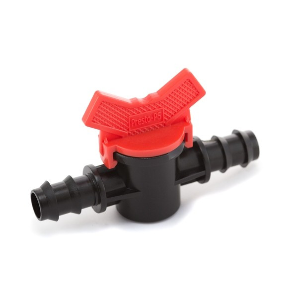 Кран шаровий прохідний Presto-PS для трубки 16 мм, в упаковці - 50 шт. (MV-0116), фото 1