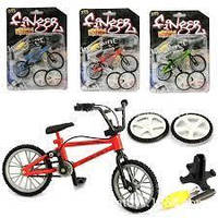 Игровой набор для пальцев Mini Fingerboard Skate Finger BMX, Велосипед + запасные колеса