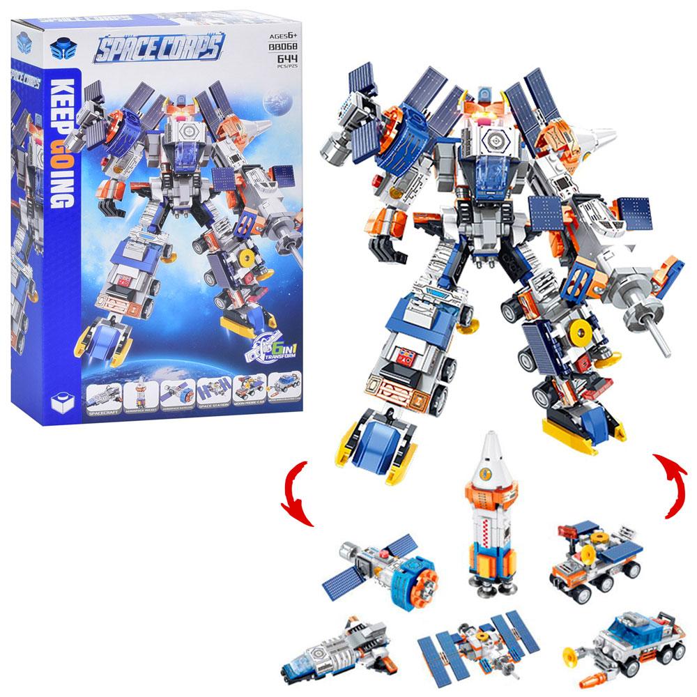 Конструктор BB068 космічна техніка, 6в1, 644 деталей, фото 1