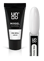 Акрил-гель полигель Uno Mixgel Quick Building 30 мл Milk White*