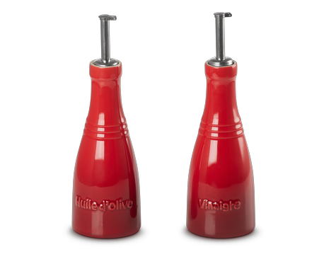 Набір із 2 пляшок для оцту та олії Le Creuset Cerise