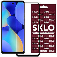 Защитное стекло SKLO 3D (full glue) для TECNO Spark 10 Pro GRI