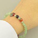 Браслет Нефрит, Агат 19 см., фото 2