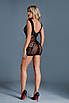 Мініплаття Caprice Lingerie Model 05 One size Black, дрібна сітка, імітація мережива, фото 3