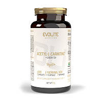 Л-карнітин зелений чай Evolite Nutrition Acetyl L-Carnitine + Green Tea 100 veg caps