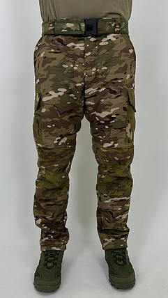 Штани тактичні Soft Shell з посиленням Мультикам,Чоловічі демісезонні армійські штани софт шелл, фото 2