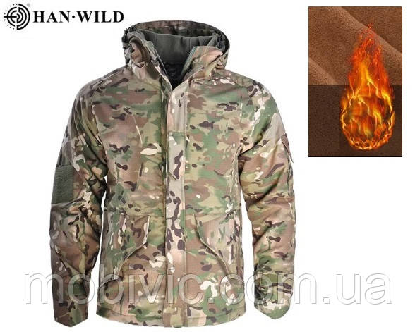 Тактична (військова) зимова куртка Han-Wild G8 (осінь-зима) мультикам — Оригінал! L