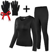 Комплект термобелья BioActive (XS-3XL) + Подарок Перчатки iGloves / Термокомплект для женщин