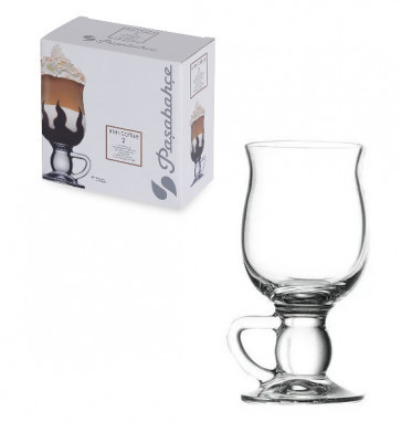 Набір кухлів Pasabahche на ніжці для латте Irish 270мл 2шт 44159, фото 1