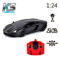 Автомобіль KS DRIVE на р/к - LAMBORGHINI AVENTADOR LP 700-4 (1:24, 2.4Ghz, чорний) [tsi222390-ТSІ]