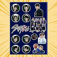 Стікери Stray Kids А4 без порізки 02