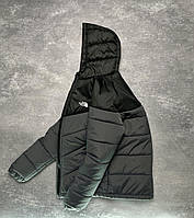 Куртка мужская демисезонная TNF черная с серым M