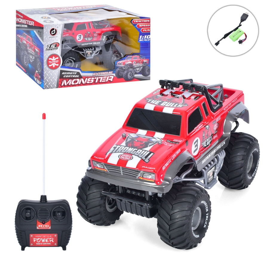 Машинка джип на пульті керування для дітей акумуляторна Monster Truck Dihonglong Toys 31 см