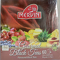 Чай чорний MERVIN GOURMET фруктове асорті гурман 60 пакетів