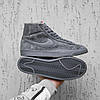Зимові чоловічі кеди Nike Blazer Mid Winter Grey (Сірі) Взуття Найк Блейзер замшеві з хутром В'єтнам, фото 3