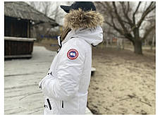 Жіночий пуховик біла парка Canada Goose Kensington Xs-S, фото 2