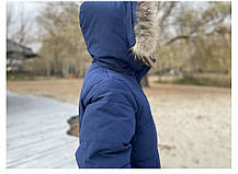 Жіночий пуховик синя парка Canada Goose Shelburn, фото 3