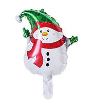 Фольгований мінішар Сніговик 33х44 см (64)