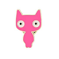 Розовая кошка значок. Булавка.Брошь.Котики.Милые котики.Эмаль значки.Модный аксессуар. Пины на одежду.