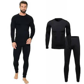 Чоловіча чорна термобілизна дайвінг із начосом