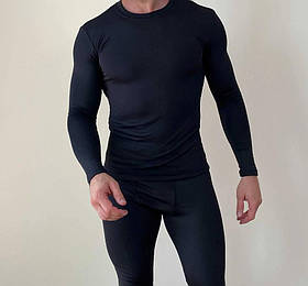 Чоловіча чорна термобілизна мікродайвінг на флісі
