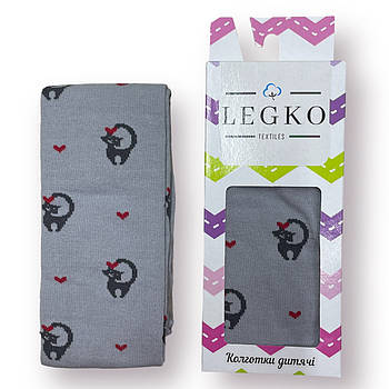 Колготки дитячі демісезонні бавовна LEGKO, 17 розмір, 110-116 см, 4 роки, 19412