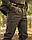 Штани зимові Хантер Софтшелл хакі утеплені термофліс, фото 4