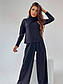 Теплий костюм вільний светр із високим коміром і розкльошені штани (р. 42-48) 2103234, фото 5