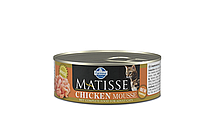 Влажный корм для кошек всех пород Farmina Matisse CAT Mousse Chicken с курицей 85 г x 12 шт