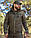 Куртка зимова Хантер Софтшелл фліс хакі, фото 4