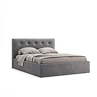 Ліжко з м'якою оббивкою Катрін 180х200 см Миро-Марк Royal Velvet (сірий)