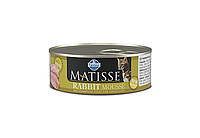 Влажный корм для кошек Farmina Matisse CAT Mousse Rabbit кролик 85 г х 12 шт