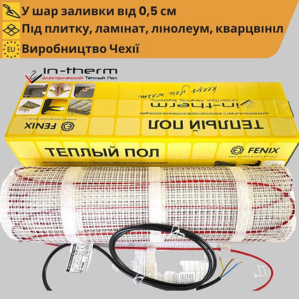 Електричний нагрівальний мат In-Therm ECO 160 Вт/м2 тепла підлога під плитку, фото 2