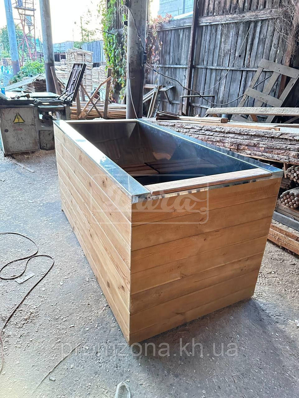 Купель Hotpool з нагрівачем (на дровах) з нержавійки