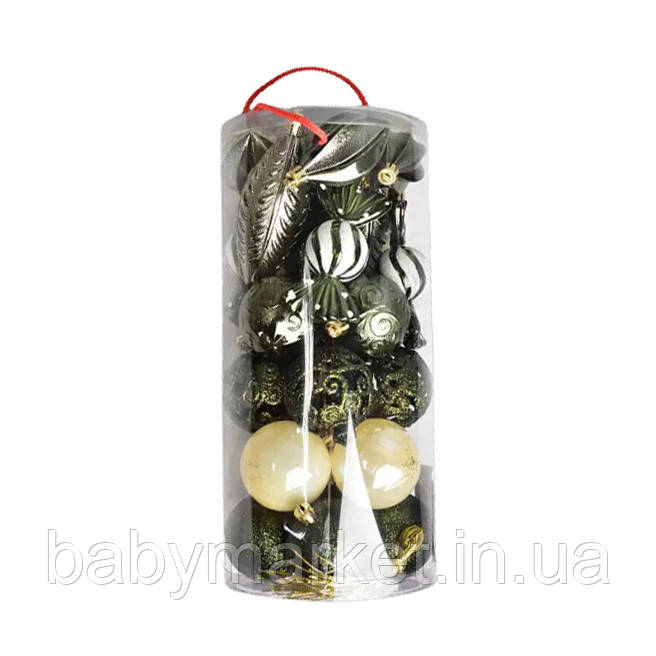 Набір ялинкових іграшок Stenson R90670 green, фото 1