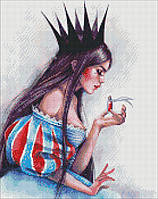 Картина стразами Полная выкладка "Опасная красота" 40х50см, Алмазная мозаика