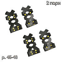 Ледоступы шипы на обувь Non-Slip на 8 шипов р.45-48 Комплект 2 пари, накладки на обувь от гололеда