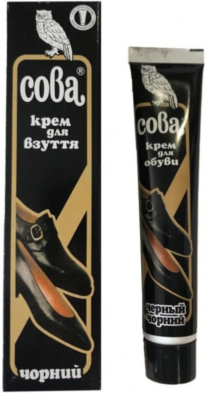 Крем для взуття Сова Чорний 50 мл (3800064415133), фото 1